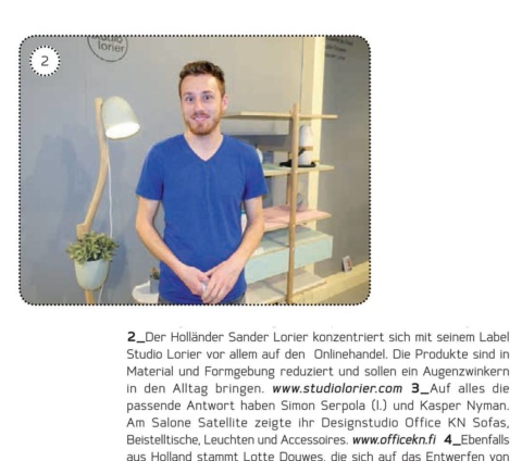 Nice, #publication in #raumundwohnen #studiolorier #salonedelmobile #salonesatellite