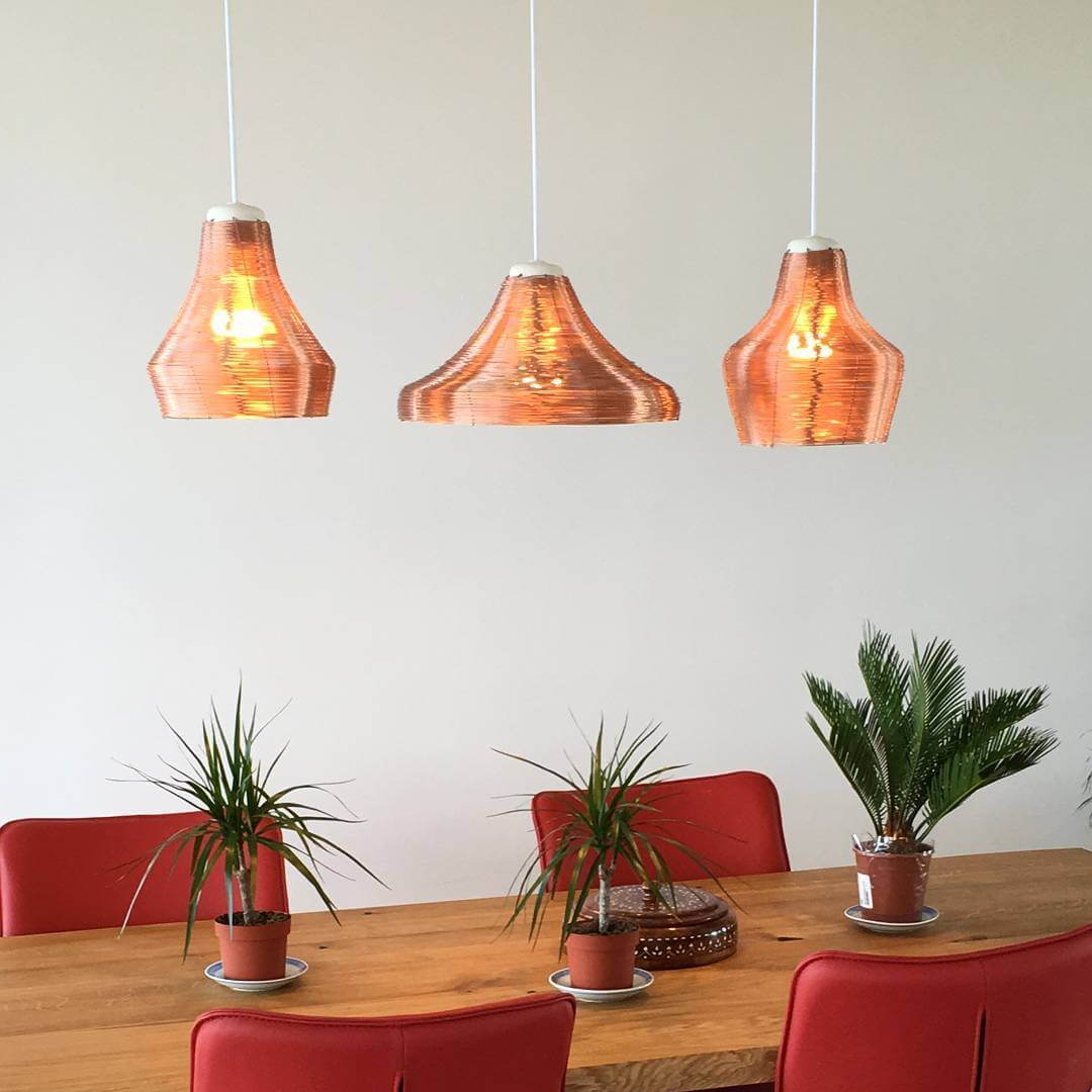 Another happy customer of the #copper #lamps #pendant #light #livingroom #studiolorier