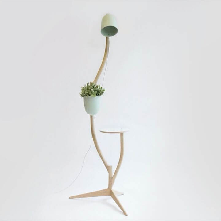 The branch-out, a multipurpose #furniture for #table #lamp and #flowertop. can be #rearranged to your own #taste. #studiolorier