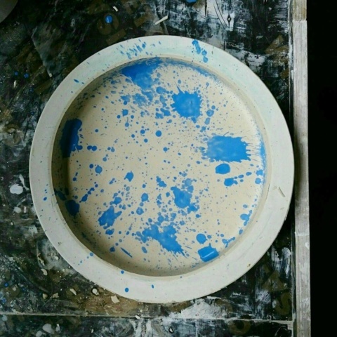 Work on the splash plate