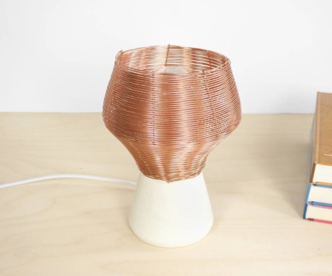 New copper side lamp, now available on https://studiolorier.com/product/copper-side-lamp/