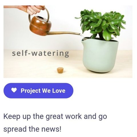 Kickstarter just selected the as one of the projects they love. Thanks