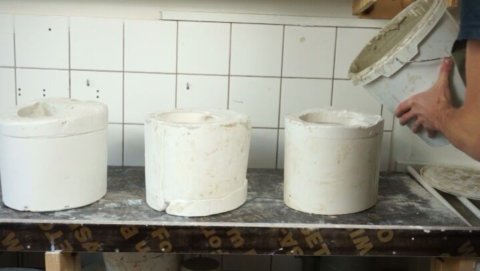 A peek into the production process. Casting and finishing each item by hand in our own studio in the
