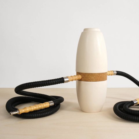 The ceramic hookah, great when having some friends over