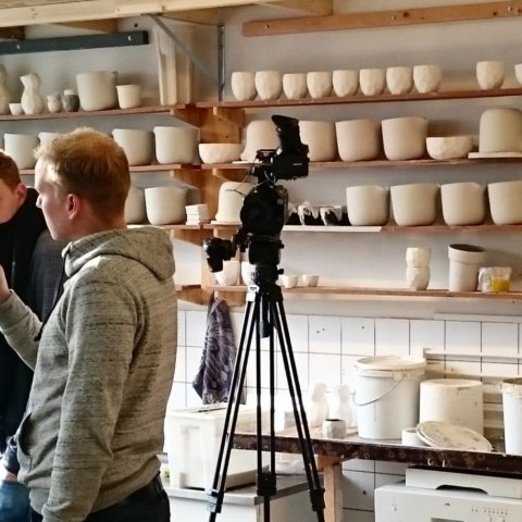 Today a film crew in the studio. Soon more