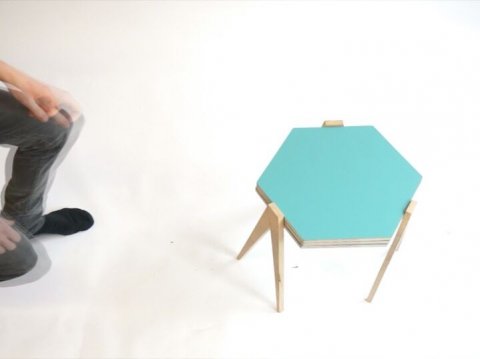 Our slide table is an adjustable side table, than can be reconfigured ij many shapes