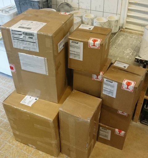 Getting all orders ready and bring them to the post office