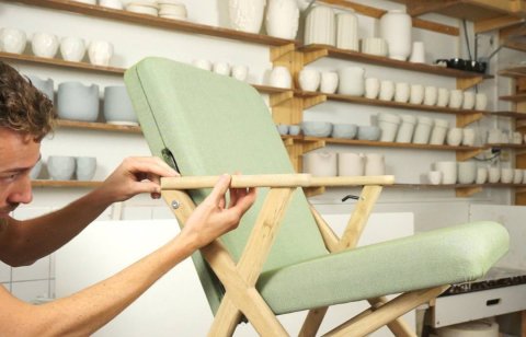 The prototype of the Hybrid Chair was fully made in our own studio