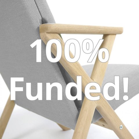 Close call, but we made it! We can now develop the Hybrid Chair further. Thanks everybody fir the support, you are a true hero! Next months we will update on our progress on testing and production #100