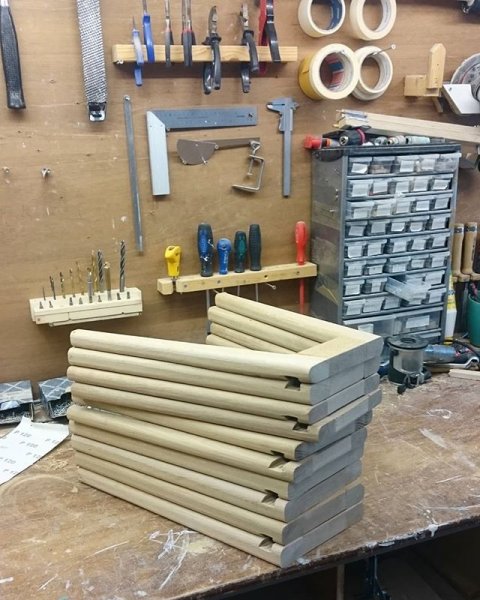 Finishing up the frames for the Hybrid Footstool-purpose