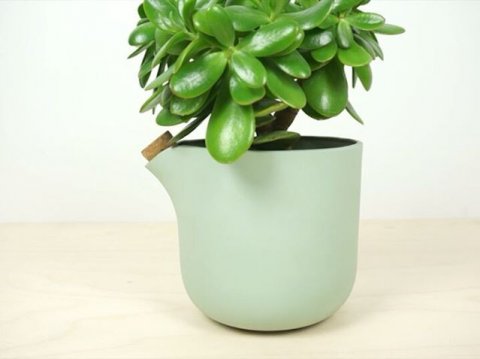 Giving your plants a hard time?... With the Natural Balance the water slowly transfers to the soil. When in need of water, the pot slightly tips sideways, to let you know a refill is needed