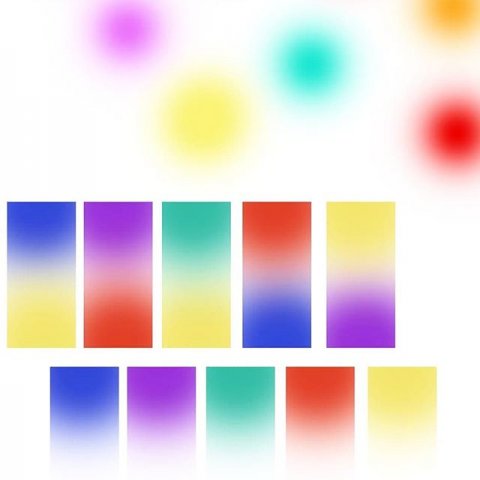 Some gradient color tests. Let's see what will become of this