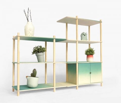 Gradients... a customizable shelving system