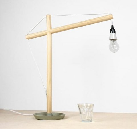 We recently updated the shape of the desk lamp, inspired by construction work
