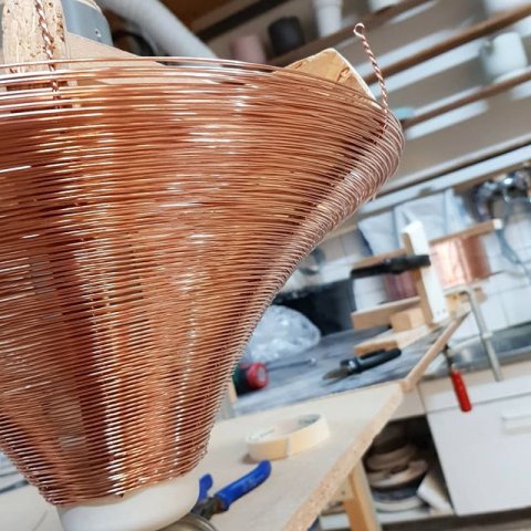 Another day of copper braiding.