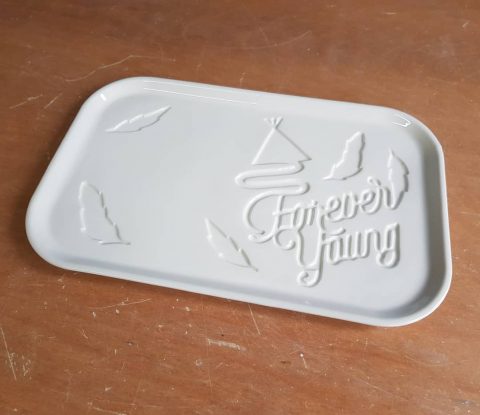 Recently finished a custom made plate with custom inscription