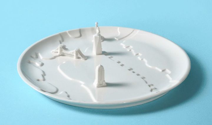 Porcelain City Plate of more cities available