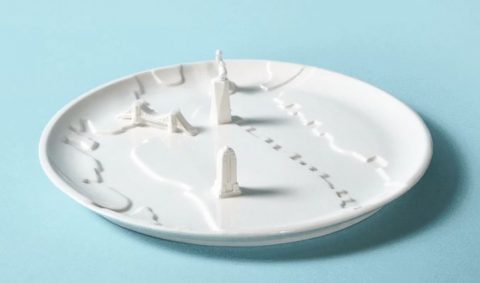 NYC as a porcelain plate. Where will you use it for?