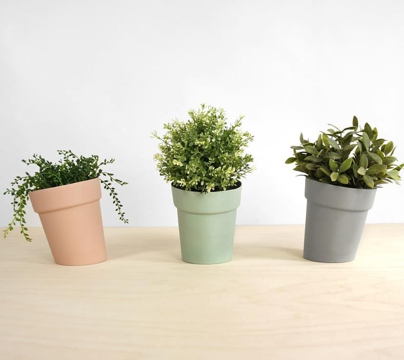 Sideways Flowerpots, available in our shop in different sizes