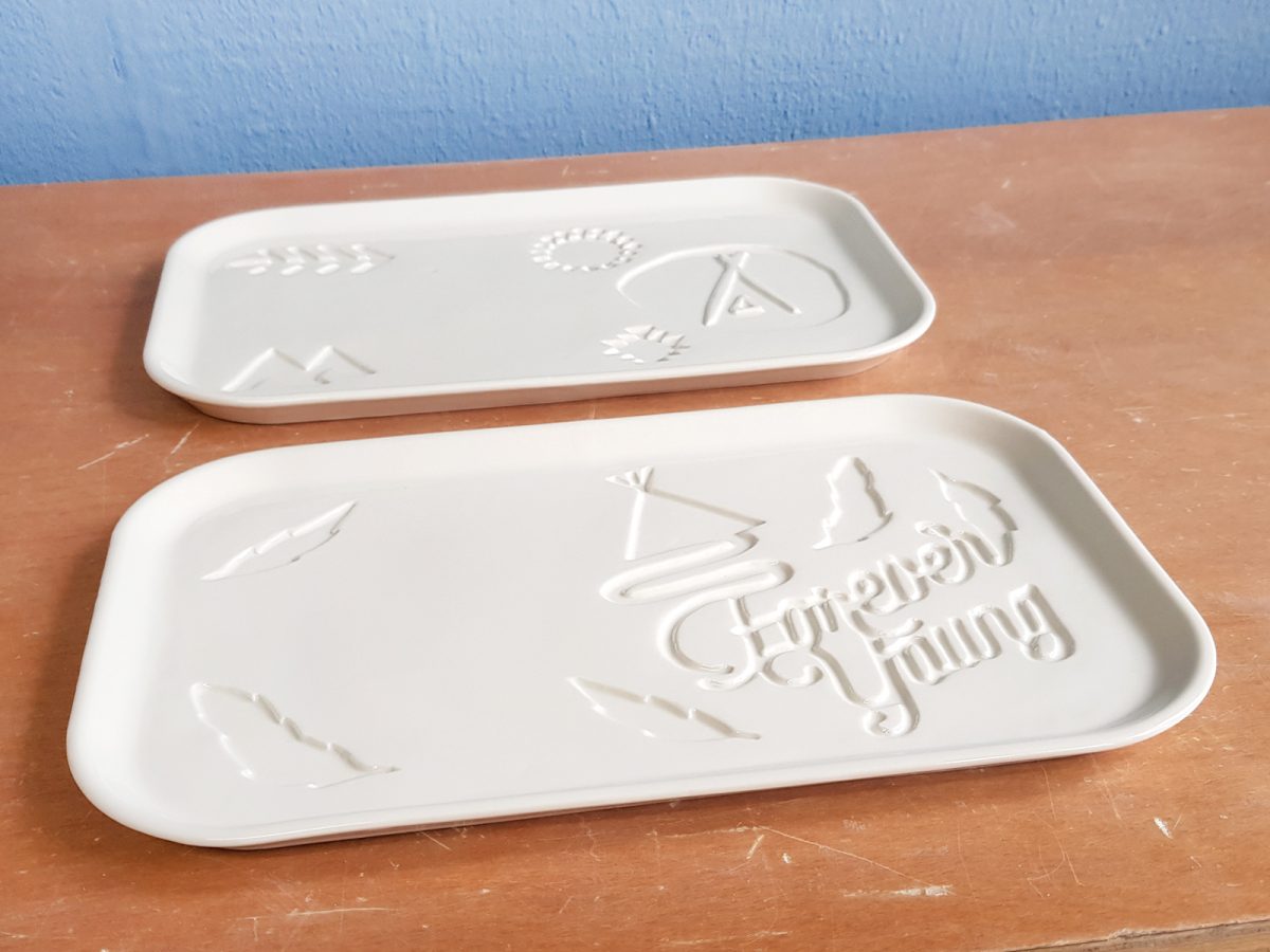 ceramic rectangular custom plate design bord aangepast klant volgens wensen